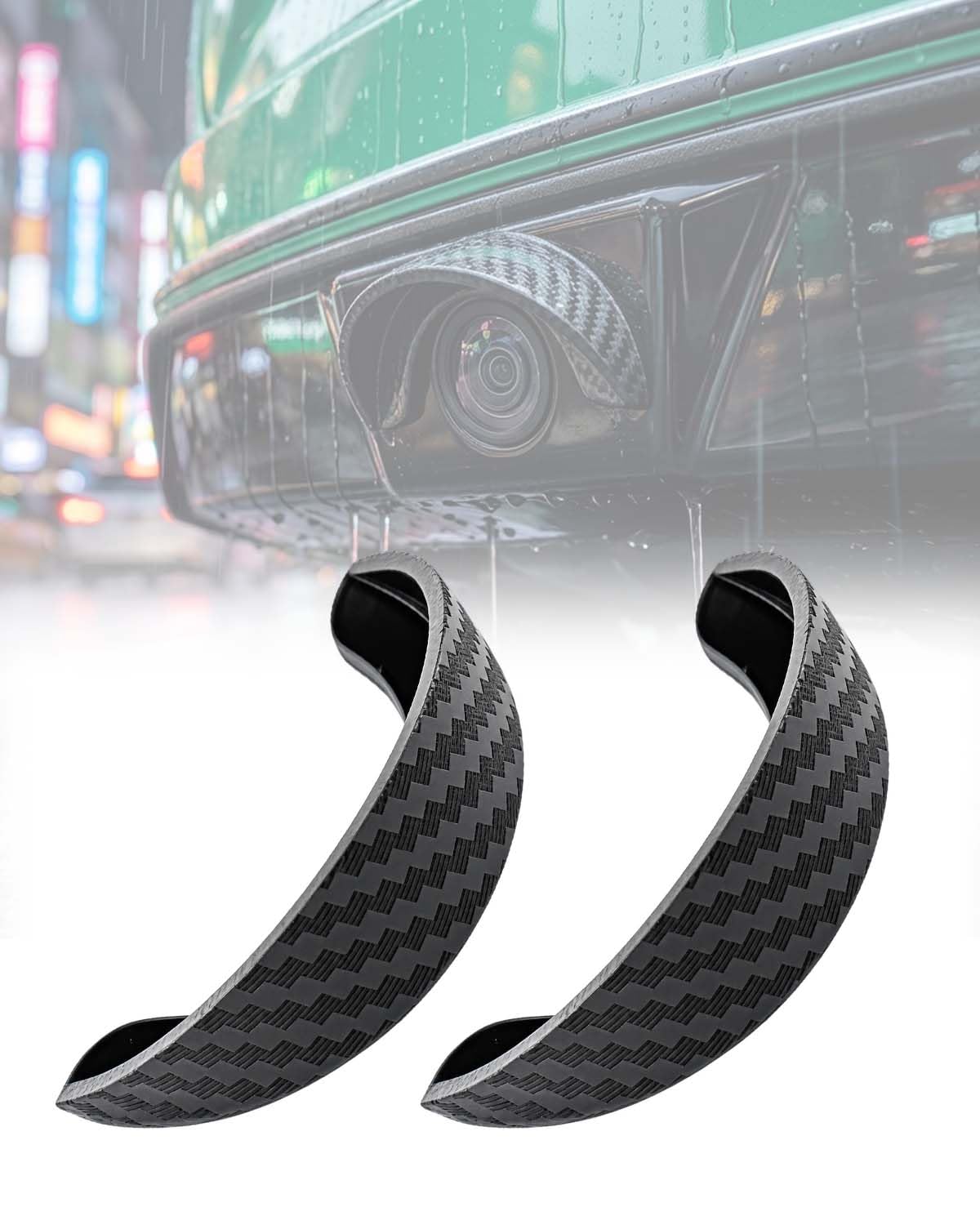 Backup Camera Rain Shield Car Rear View Camera Anti-rain Cover，2-PC