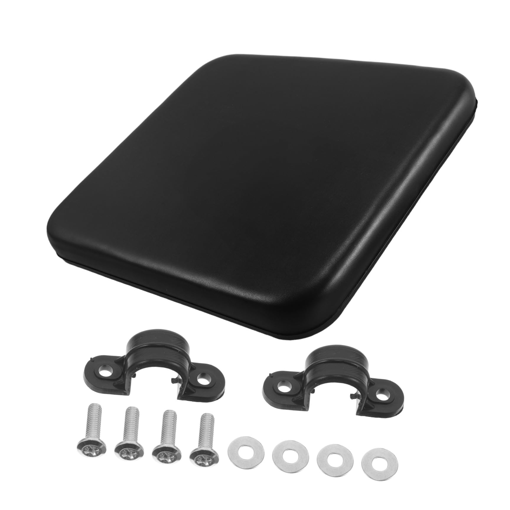 VILLCASE Cuscino Sedile per Deambulatore in Pu Nero, Leggero e Antiscivolo, Sostitutivo per Rollator e Walker, per Assistenza Domiciliare e Viaggi