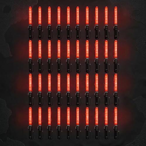 Miniatura 32 de 2 unidades de 21 pulgadas de luz roja y azul, varita de seguridad de tráfico de señal con 3 modos intermitentes para control de tráfico guía