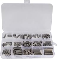 Vista 1 de Passfeder Sortiment - Juego de llaves de eje SAE de acero inoxidable, 140 unidades de accionamiento paralelo, llave de extremo redondo, juego