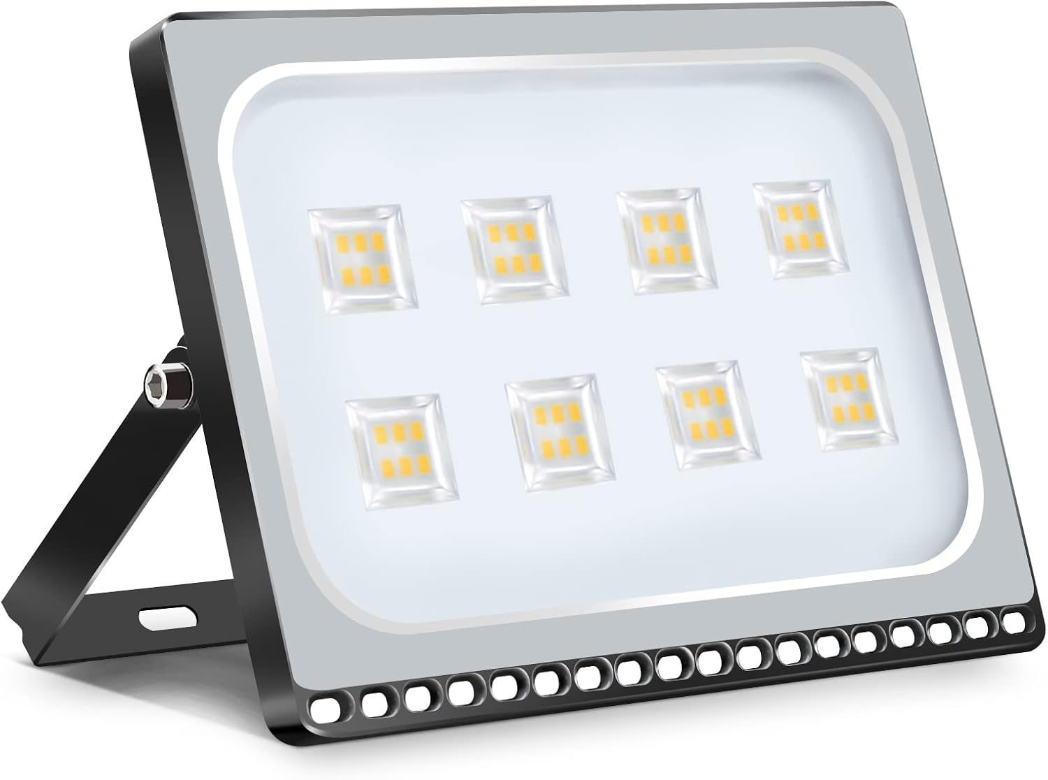 Viugreum 50W LED Flood Light Outdoor, Upgrade Slim Design 4000LM Outside Floodlights, IP67 Waterproof Exterior Security Floodlights, 3000K Warm White Lighting for Garage, Garden, Yard, Square