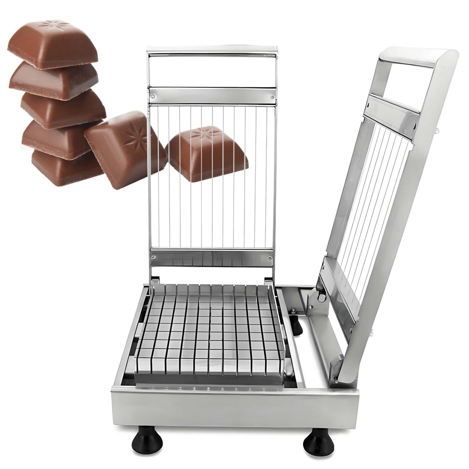 Schokoladenportionierer Aus Edelstahl – Butterdrahtschneider, Backwerkzeug FüR KäSekuchen, TrüFfel, Fudge, Mochi Und WeichkäSe, Mit Zwei Schneidebrettern