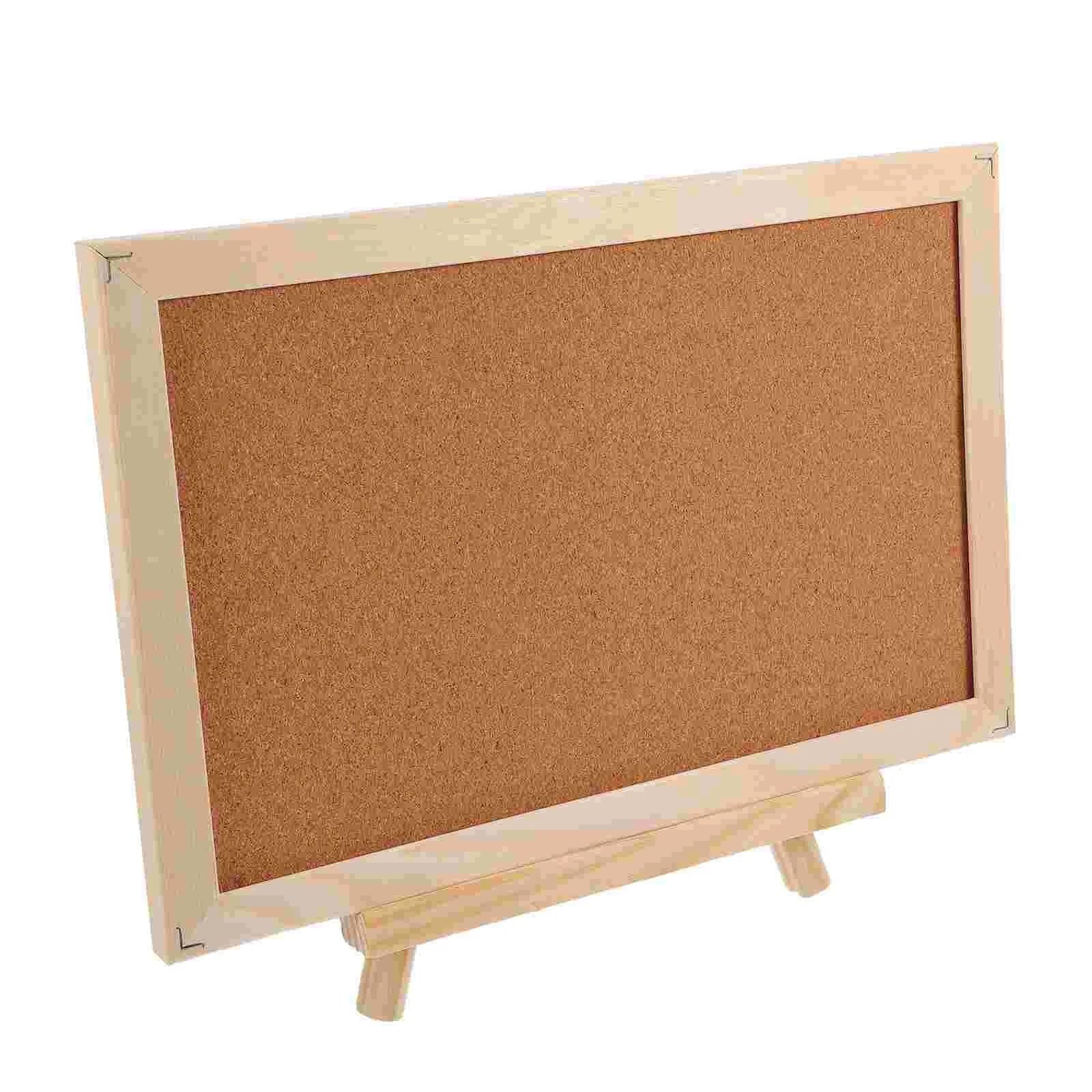 1 Tavola Con Cavalletto Per Ufficio | Espositore da cavalletto in legno Bacheca in sughero con cornice Treppiede in legno Bacheca in sughero Bacheca piccola