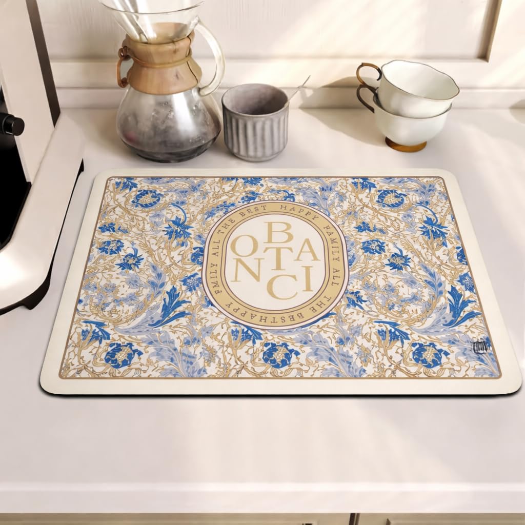 HomeCloud Dish Drying Mat - Non-Slip, Absorbent -10