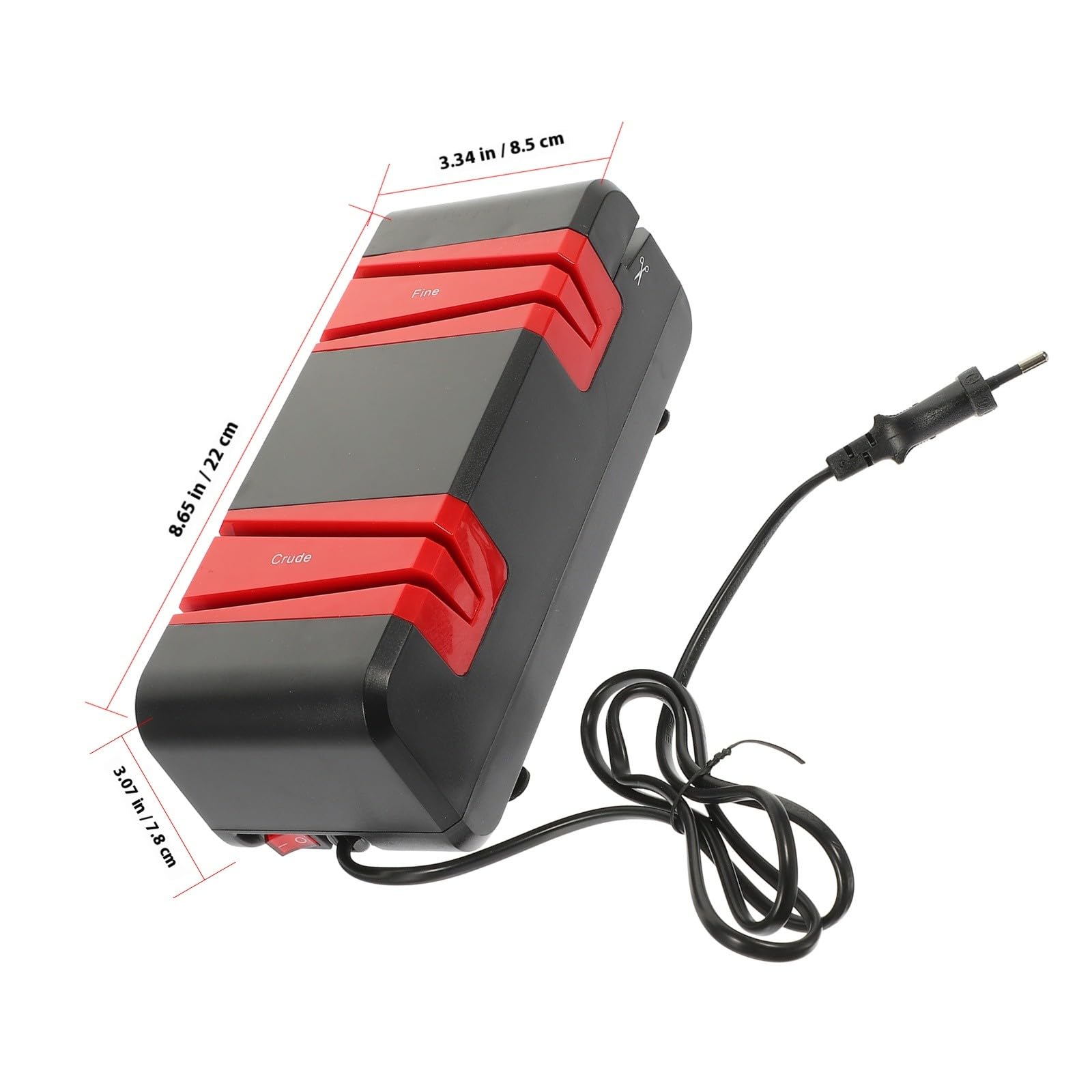 Veemoon Affûteur Électrique pour Couteaux et Ciseaux Cuisine, Moteur Cuivre 60w, Noir Rouge, Affûteur Multi-usages Domestique, Usage Maison, Appareil D’aiguisage Rapide et Sûr