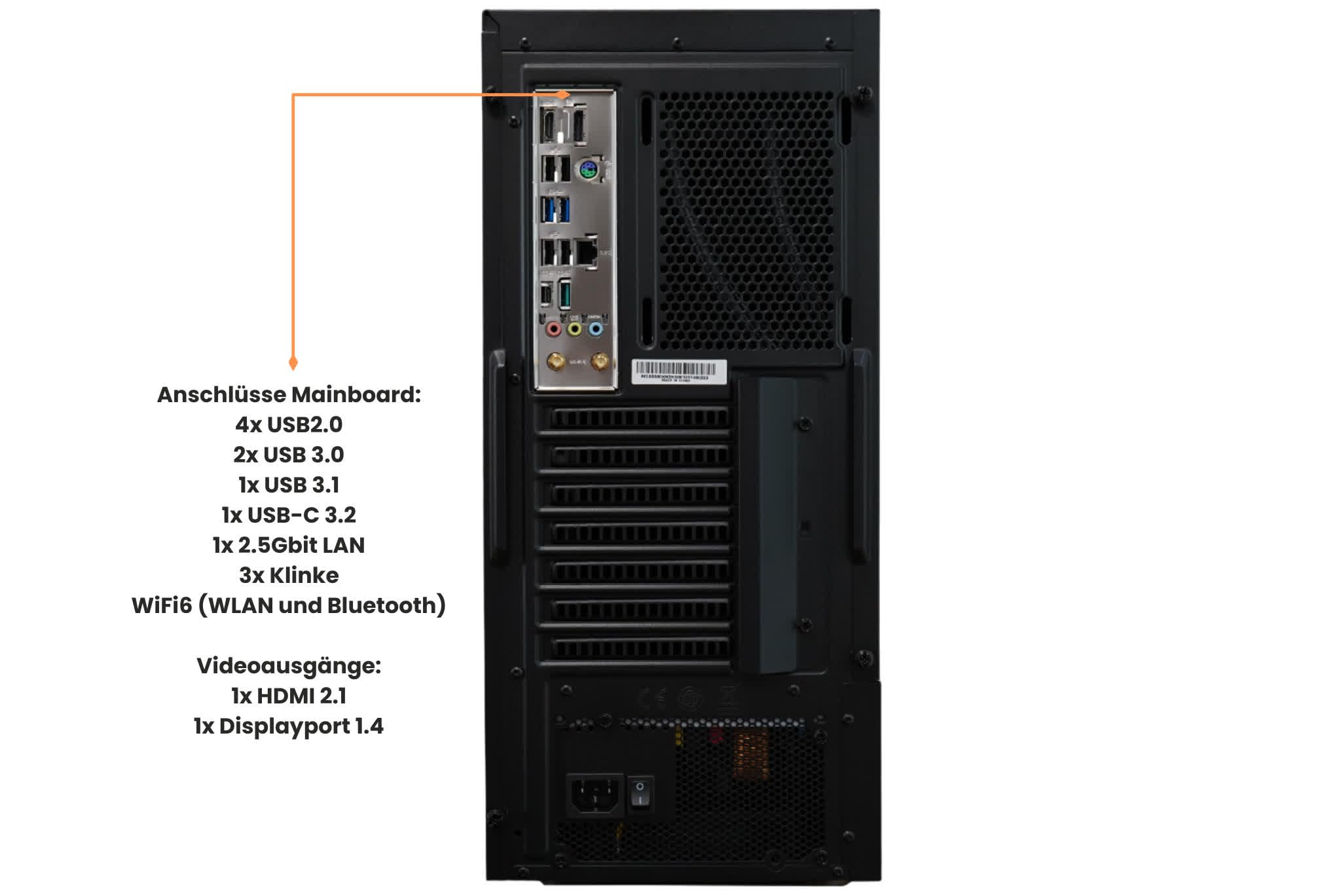 PC Intel Core i9-14900K bis 6,0 GHz Turbo 64GB DDR5-5600MHz 2TB M.2 SSD 4TB HDD Windows 11 Pro 240mm Wasserkühlung Blu-ray Brenner WLAN Bluetooth gedämmtes Gehäuse