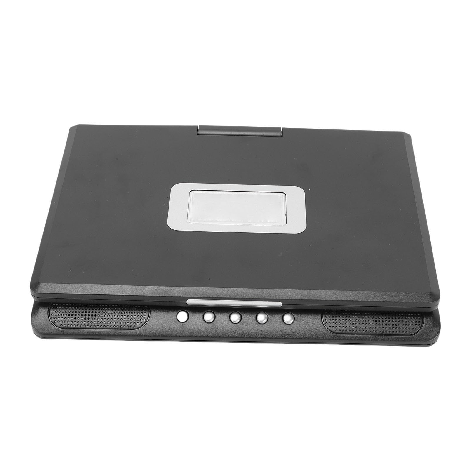 Fabater Lettore DVD Portatile con Riproduzione Full HD 1080p, Schermo, Due Altoparlanti, Supporto USB Remoto per Viaggi in Auto, Materiale ABS (Spina europea)