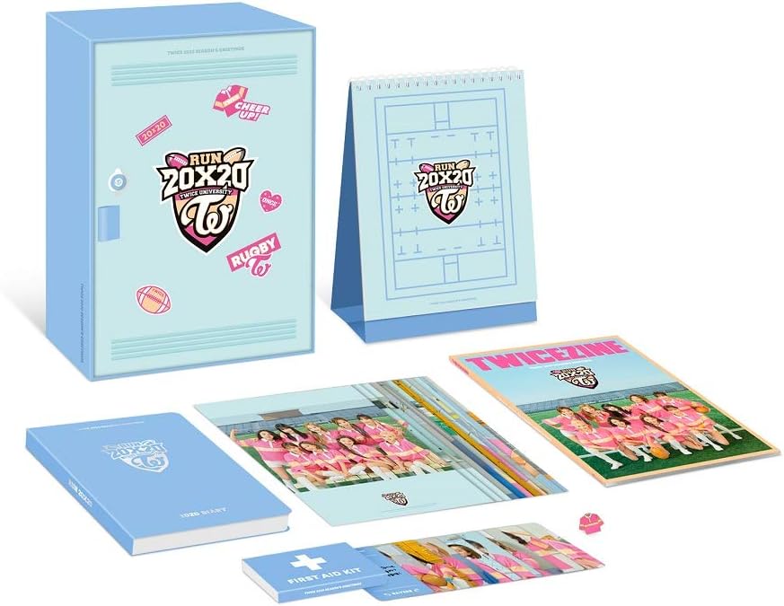JYP Ent Twice - Twice 2020 Season's Greetings Run 20X20 Calendar Set+Extra Photocards Set