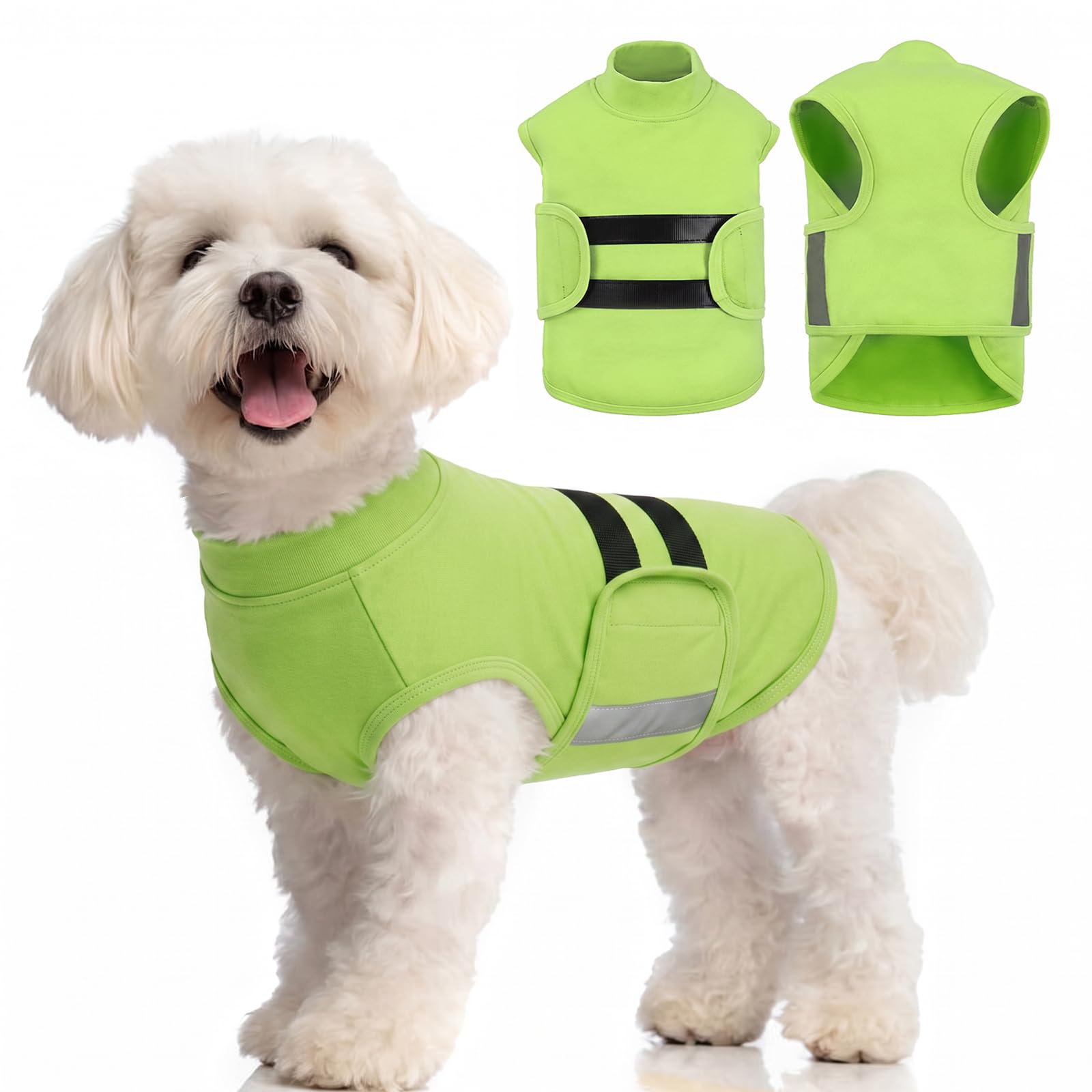 MIGOHI Dog Anxiety Relief Coat, XS, LightGreen