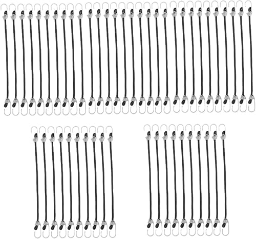 Toddmomy 50 unidades de vendaje elástico para fijación de bicicleta, cuerda elástica de carga, cordón de sujeción ajustable para equipaje, para
