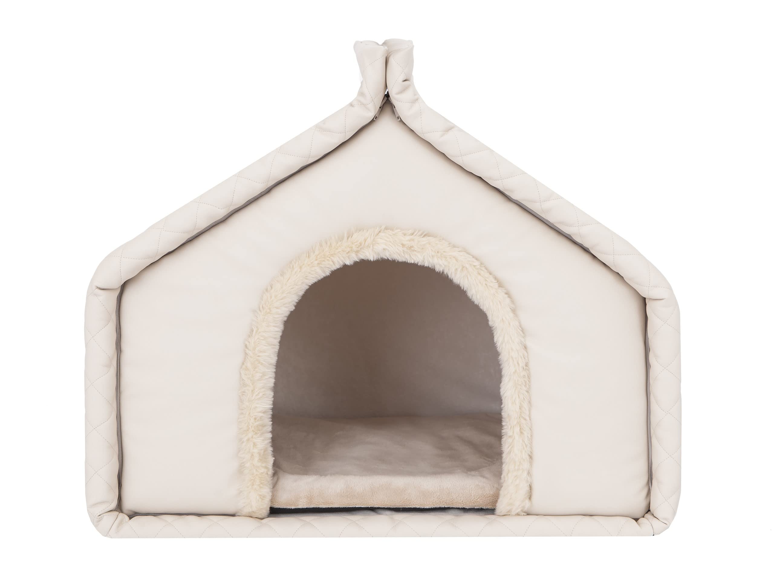 Cuccia per animali domestici, cuccia per cani, cuccia per animali domestici, cuccia per riposare, cuccia per animali domestici, cuccia per cani, cuccia per cani, taglia 2: 52 x 42 cm, beige