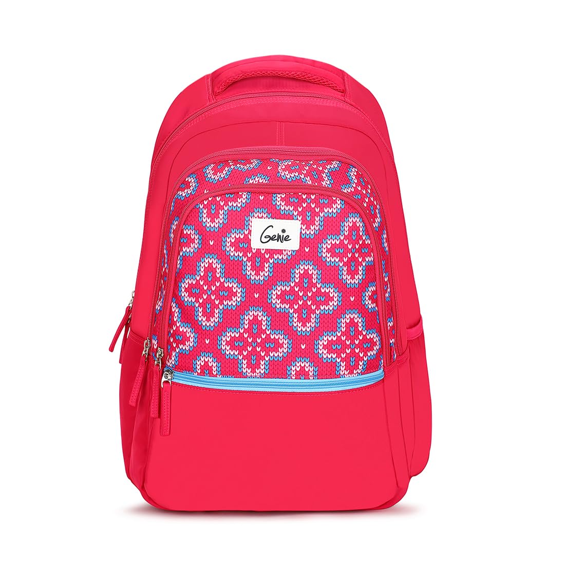 Kleid School Bag for Girls. Pink backpack for women. More Volume, 3 zips, Stylish & Trendy College Bags for Girls, Water Resistant, Lightweight Bags for Office, Travelling. 36 litres. 19"-image-19
