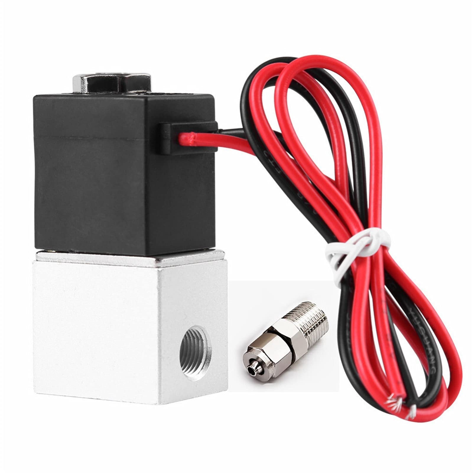 Électrovanne normalement fermée 1/4 1/8 gaz air eau DC24V AC110V AC220V