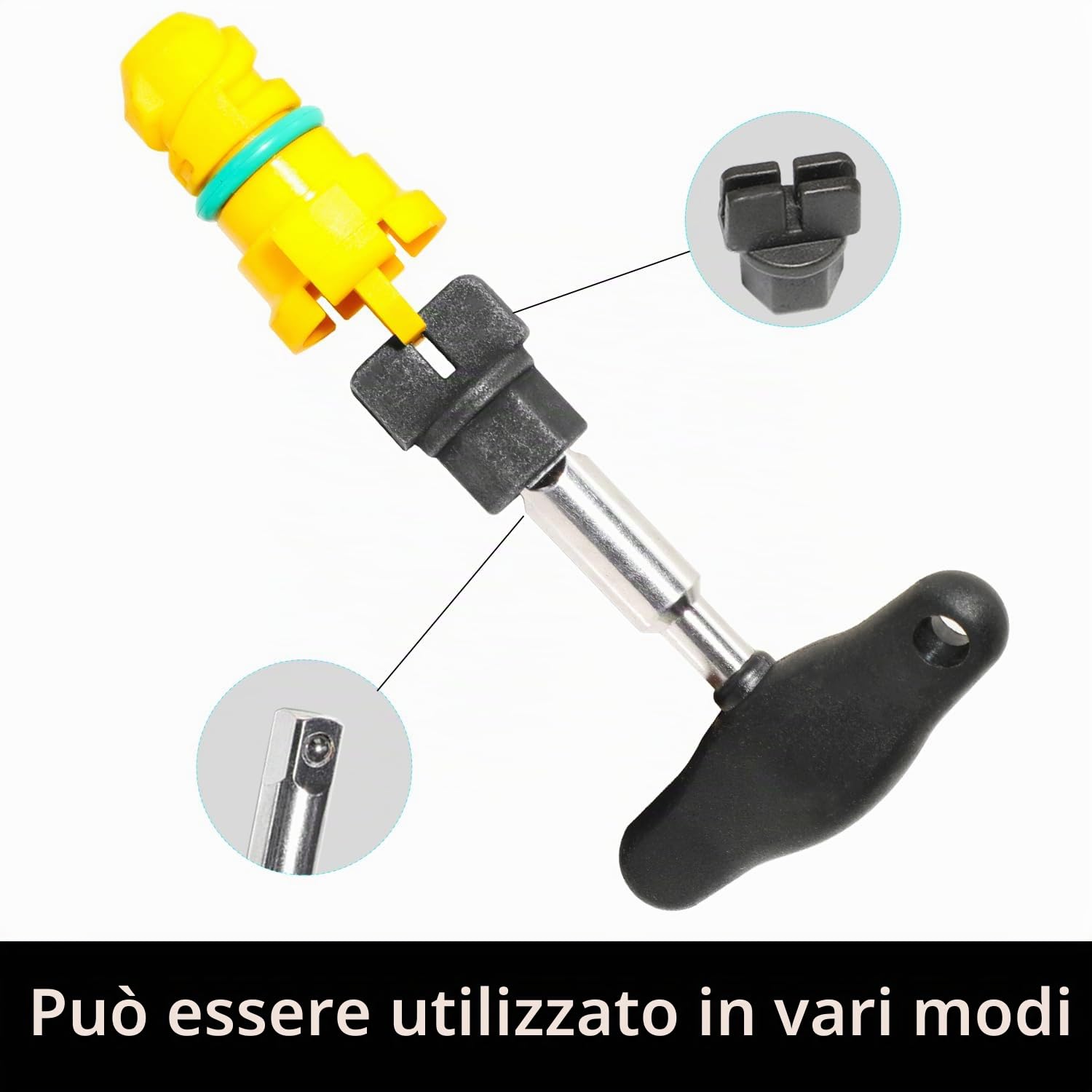 DPTOOL Strumento di rimozione del tappo di scarico Olio, da 11 pezzi compatibile con GM VW Ford Mercedes BMW con chiave a cricchetto e presa | Compatibile con GM VW Ford Mercedes Benz Audi BMW Chrysler Lincoln Volvo Mazda Sostituire 090-999 DPR350