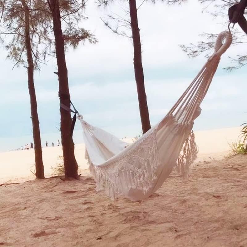 Nordic Tassel Hammock Swing Outdoor Homestay Hanging Basket Photography Decoration Props