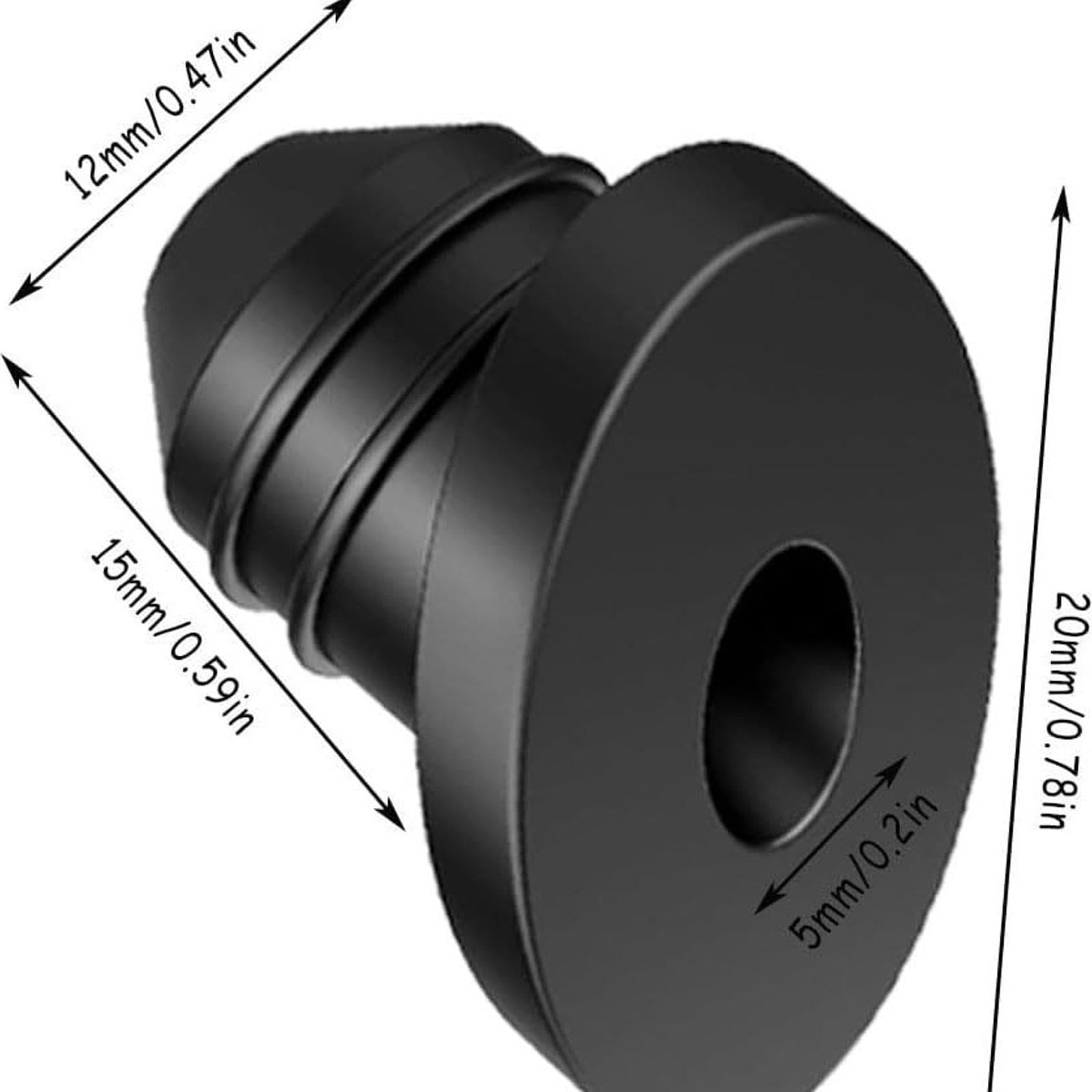 perfk Rondelles biseautées d'angle 30x45 degrés pour câbles de 1/8 "5/32" 3/16 ", faciles à installer pour les poteaux métalliques, manchons de protection,