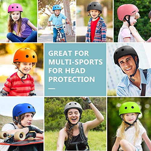 image for ZIONOR H3 Skateboard Helmet - CPSC Certified Bike Helmet for Kids/Yout
