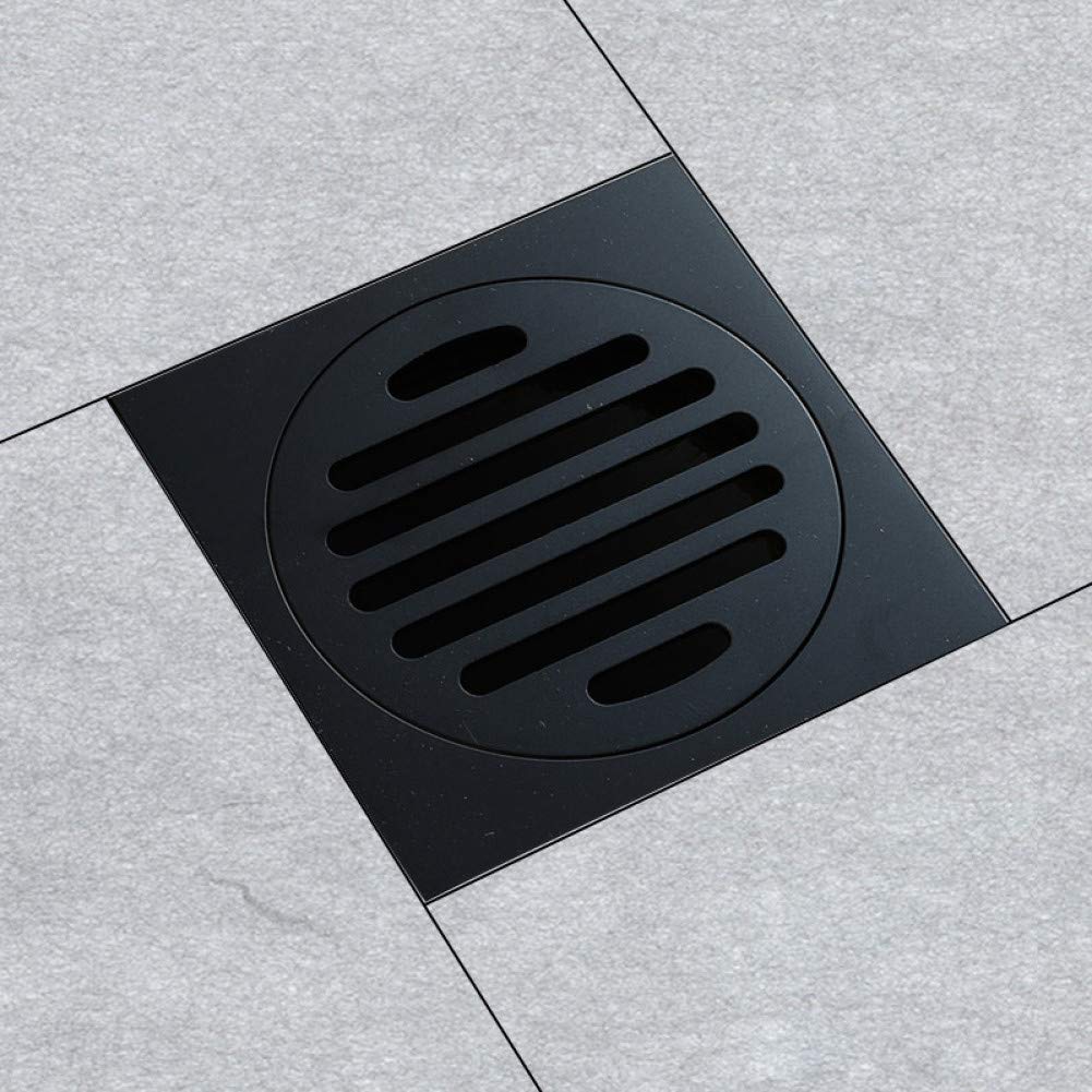 Drains carrés pour douche avec crépine anti-odeurs de sol pour salle de bain et toilettes