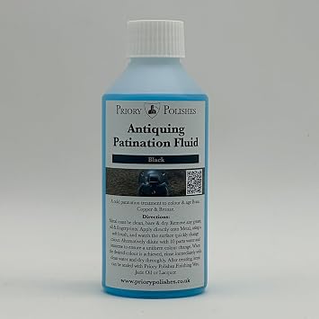 Metal Colouring Antiquing Patination Fluid Black - 250ml