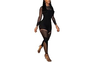 Black, Sexy Jumpsuit for Women: Clubwear One-Piece