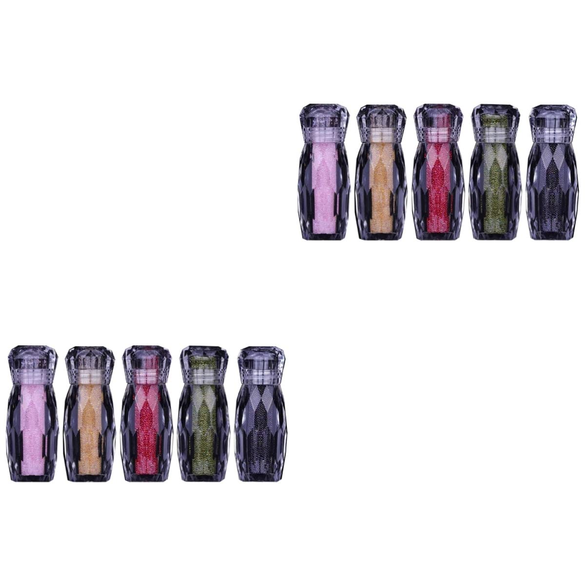 minkissy 10piezas Decoración De Uñas Cristales Multicolores Accesorios De Manicura Brillantes Piedras De Estrás Para Arte De Uñas