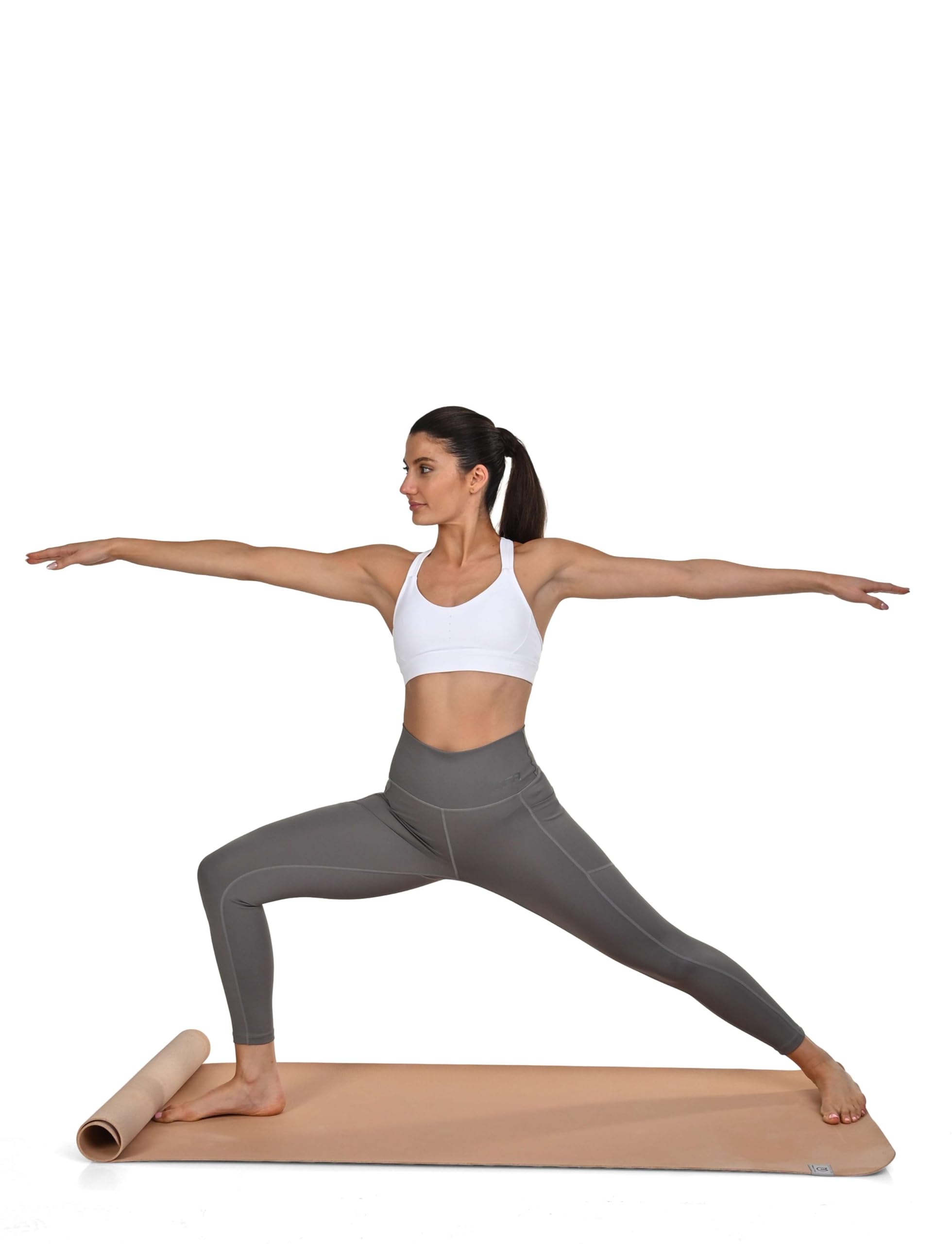 TCA Leggins Deportivos Mujer - Leggings Cintura Alta 7/8 - Mallas de Deporte Mujer con Control de Abdomen y 2 Bolsillos Laterales Abiertos - Mallas para Correr Gym Yoga Pilates y Entrenar