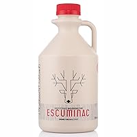 Vista 6 de Galardonado jarabe de arce canadiense Escuminac de cosecha tardía, tamaño familiar 1 litro (33.8 onzas líquidas) - Canadá grado A - Sabor robusto