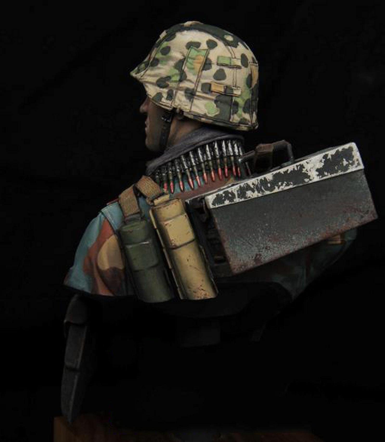 Risjc 1/10 Buste En Résine – Soldat De La Seconde Guerre Mondiale – Kit Non Peint à Assembler, Polir Et Peindre