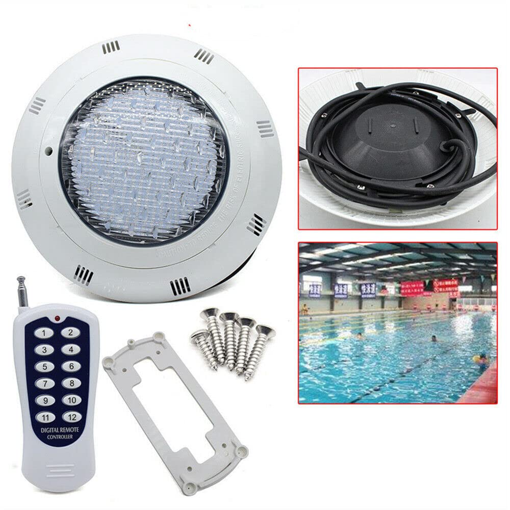 Projeteur LED RVB piscine Encastrable - Éclairage Télécommande Sans Fil - Lampe Décorative Aquarium Piscine (45 W)