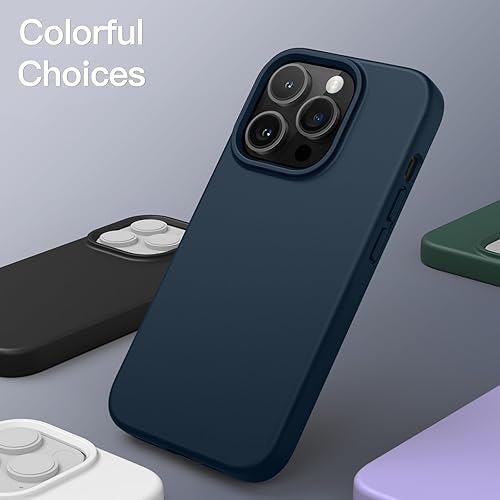 Miniatura 6 de JETech - Funda de silicona para iPhone 14 Pro Max de 6.7 pulgadas, funda protectora de cuerpo completo de tacto suave y sedoso, cubierta a prueba de