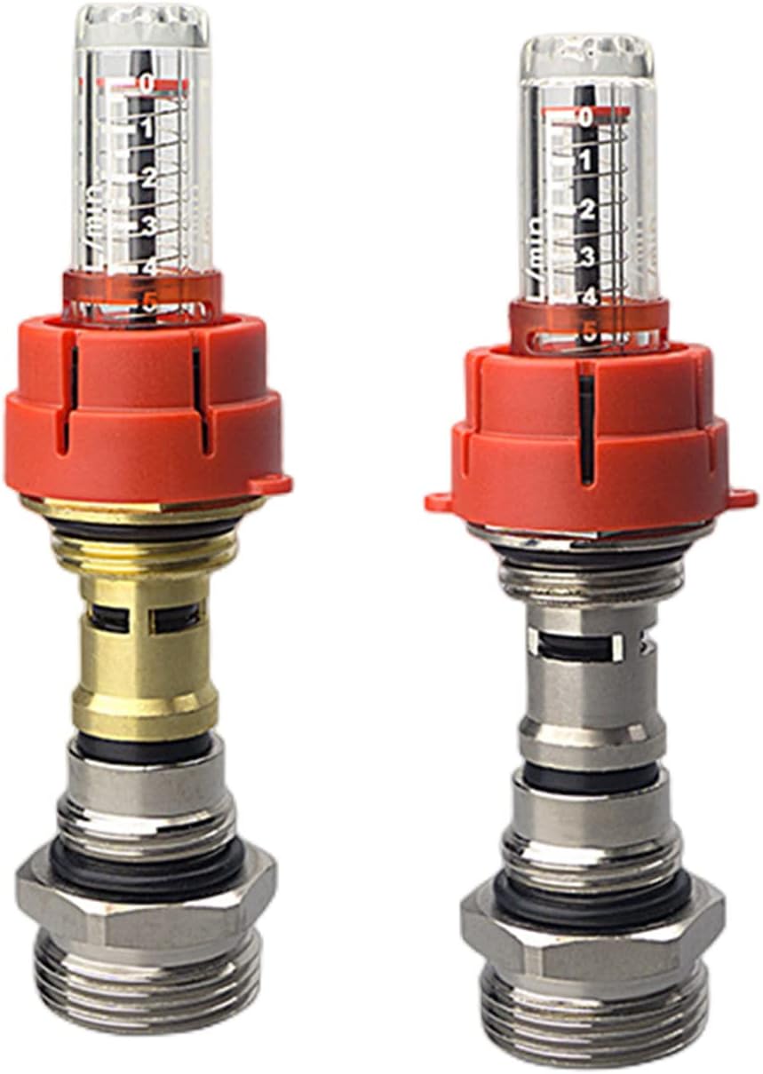 2Pcs Manifold Floor Heating Set, Manifold Replace Flow Meter, Heated Hydronic