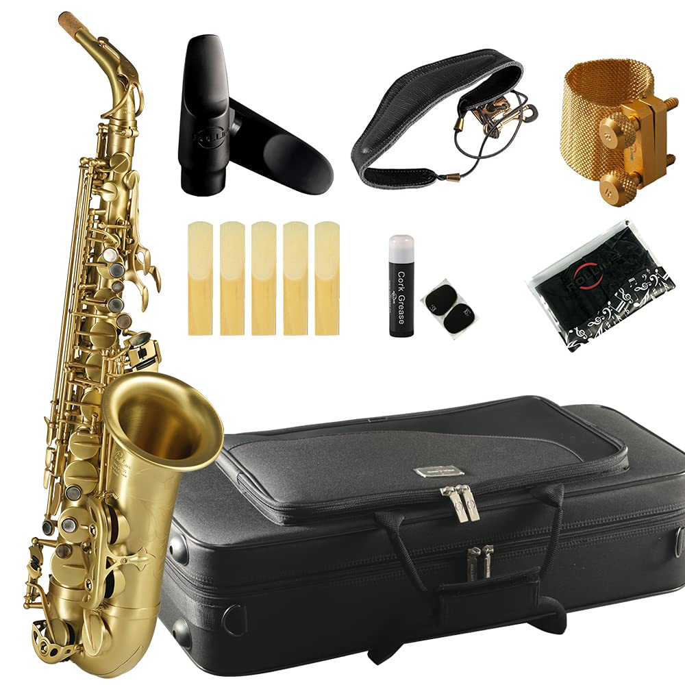 Rollins Saxophone alto RSA-X5,E flat Selmer 54-Key,Matière laiton,Or
