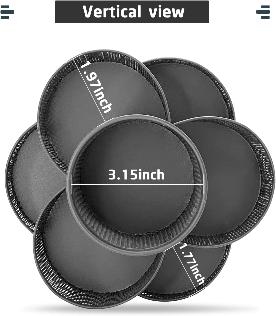 WURJHSONG Pen Holder, Makeup Brush Holder 360-Degree Rotating Desk Organizer with 7 Compartments, Pencil Holder for Desk, Office Supplies Desk Organizer Storage Gift (Black) : Office Products