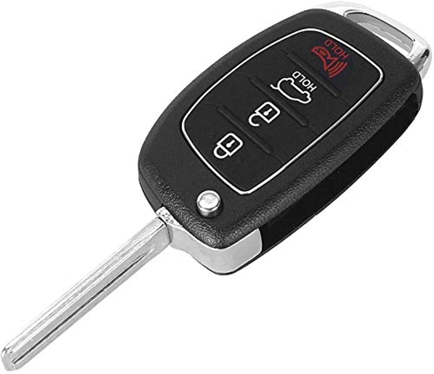 4 Buttons Replacement Keyless Entry Remote Control Case Uncut Flip Key Blade Fob Shell Case Fit Hyundai Elantra Verna IX35 IX45 HB20 Santa Fe Accent I40 Solaris. THIS SHELL WITH SCREW FIX