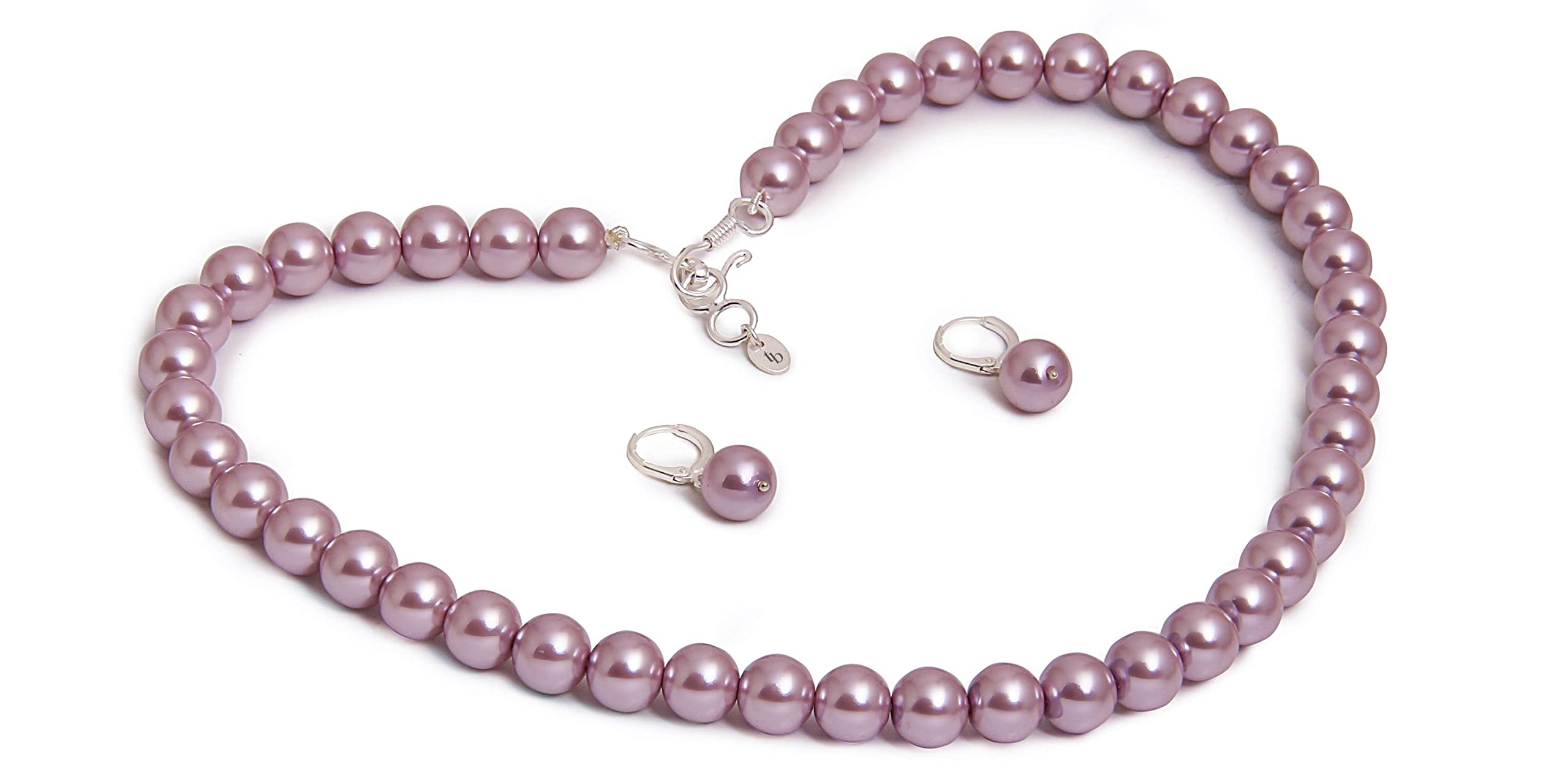 Taruna Biyani Non-precious Metal Silver Plated and Pearl Necklace Mala Set for Women (Purple) (B07MZQY4L7) Amazon Price History, Amazon Price Tracker