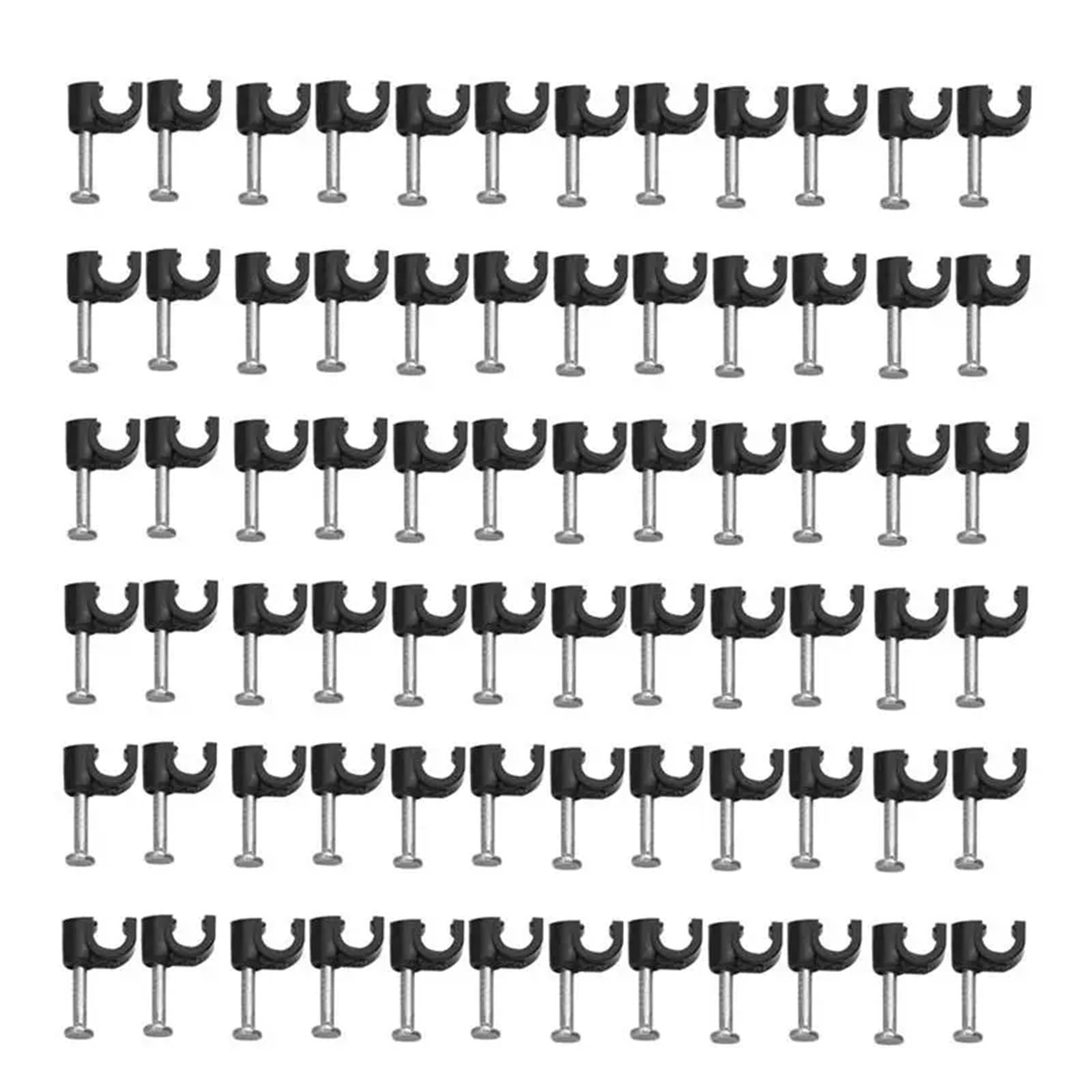 600 clips de plástico para cables, organizador de escritorio, cierre de cable de teléfono, abrazadera de pared