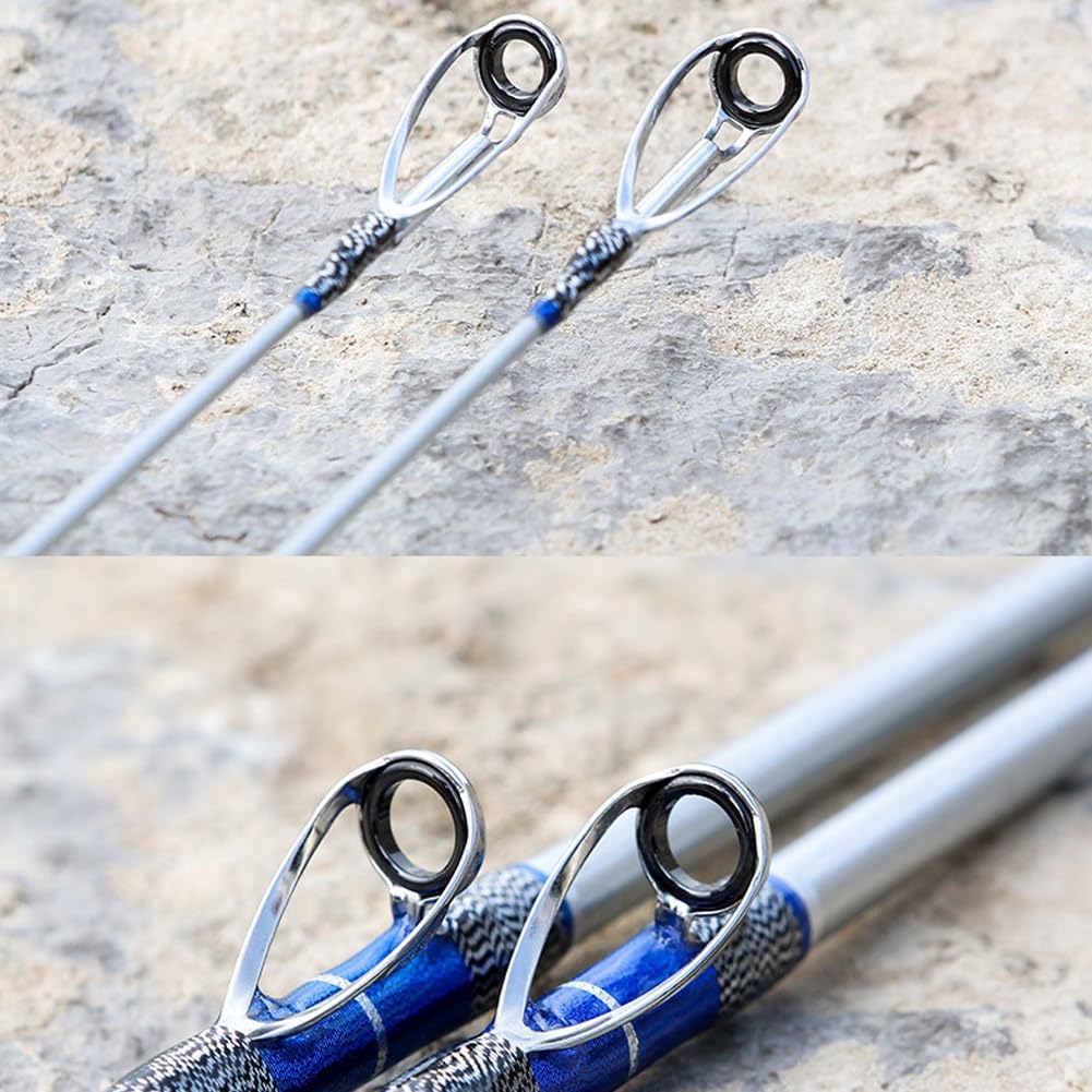 Caña Saltwater Slow Jigging Caña Super Hard Solid Fiberglass Caña de Pescar para Spinning(Spinning,2.1m)