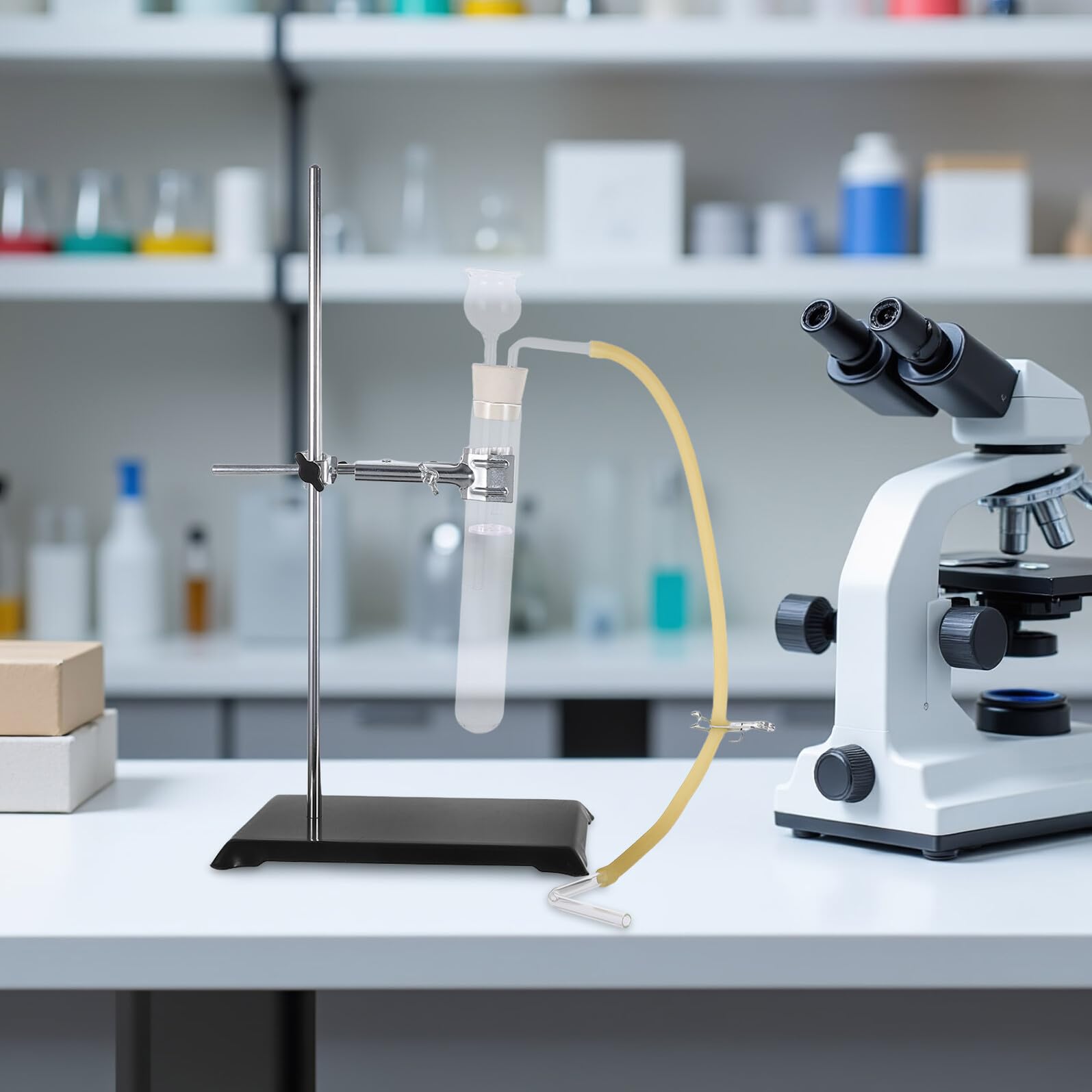 ULTECHNOVO Kit de Laboratoire Appareil de Production d'Hydrogène et Dioxyde de Carbone Portable Compact en Matériaux Stables pour Enseignement Scientifique et Démonstrations Pédagogiques