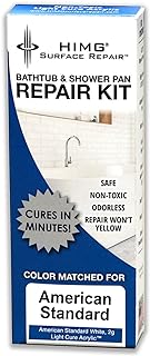 HIMG Bathtub and Shower Pan Repair Kit, compatible color: American Standard White