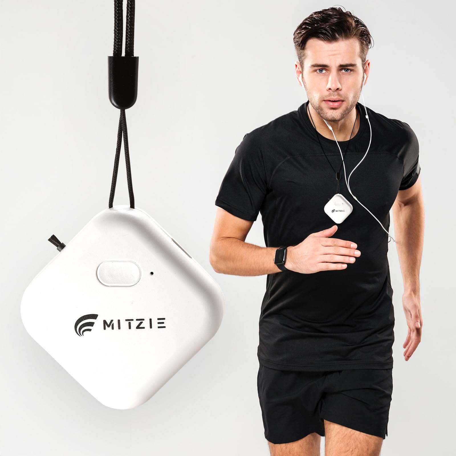Mitzie 50 million+ ions Personal Air Purifier, Removes Dust Smoke, Mini Wearable Air Purifier Rechargeable Portable Compact Lab Tested, Best For Allergy Asthamatic, No Filter Require 120 Hours Runtime