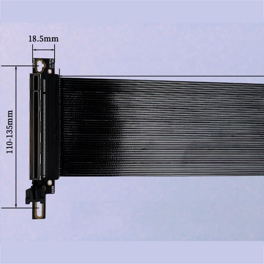 Kabel riser szybki, bezstratny, miękki kabel do akcesoriów do kart graficznych GPU, 15 cm