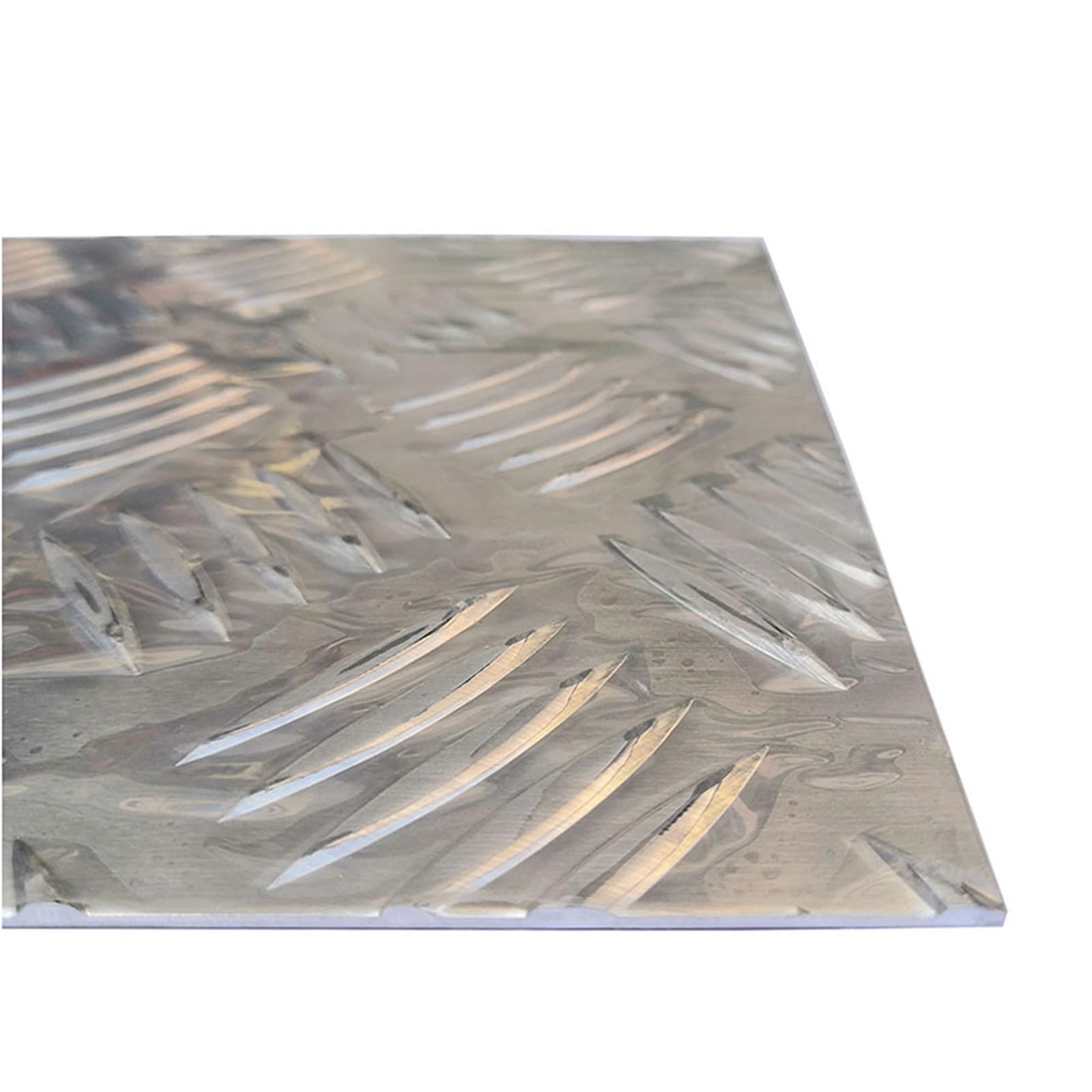 Placa de banda rodadura aluminio, placa a cuadros, diamante en relieve 1 a 3 mm espesor, 100 x, 150 400, paquetes múltiples (1 *, pieza)(1 * 150 * 400Mm 1Pcs)