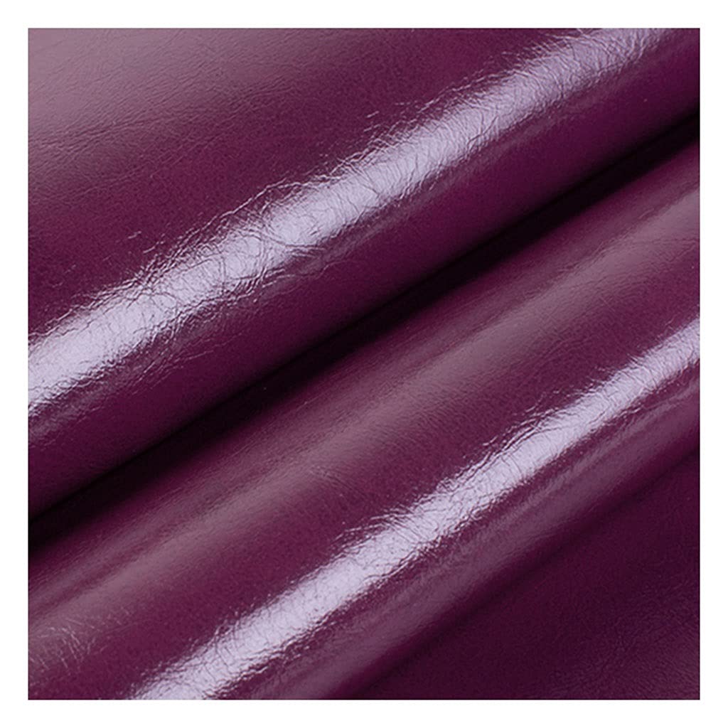 Tessuto in finta pelle PU foglio litchi tessuto tela posteriore per borse, cappelli, gioielli, artigianato per capelli, cucito e decorazioni(Fuchsia,1.6X6m)