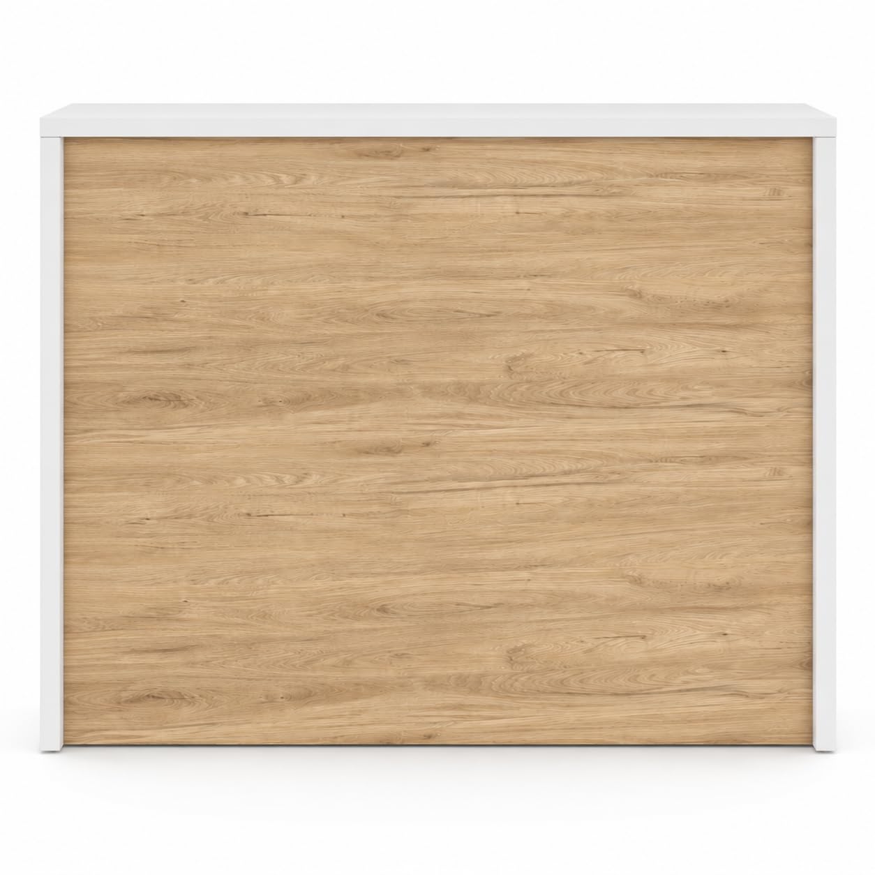 Genérico OFILIKE. Mostrador de Recepción Compact. Mesa Mostrador para Oficina, Tienda y Clínica, Melamina 25mm (Roble) (120cm Ancho)