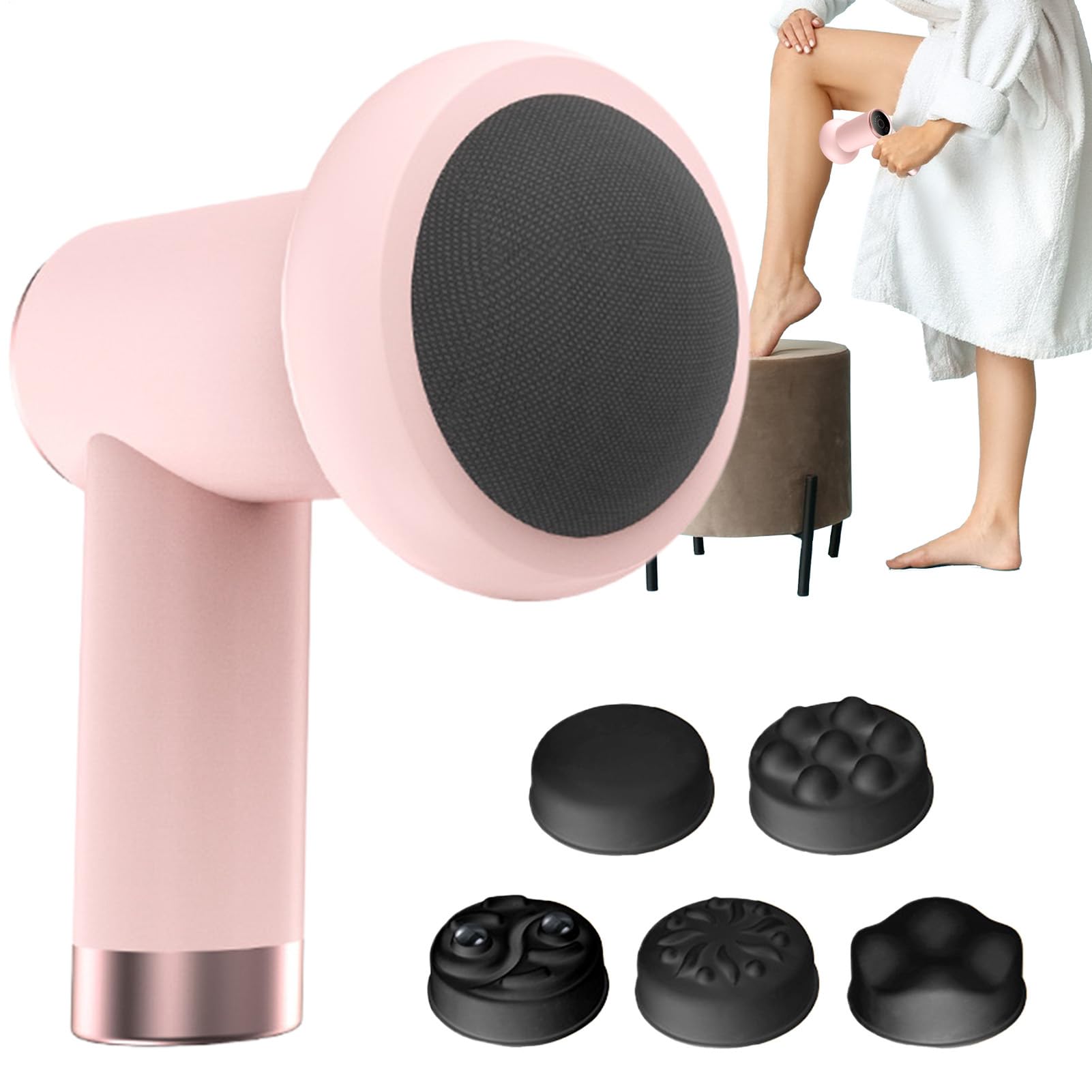 Máquina Moldeadora Corporal Masajeador Reductor De Celulitis | Rodillo Manual con 5 Cabezales para Modelar Abdomen, Espalda, Muslos y Vientre