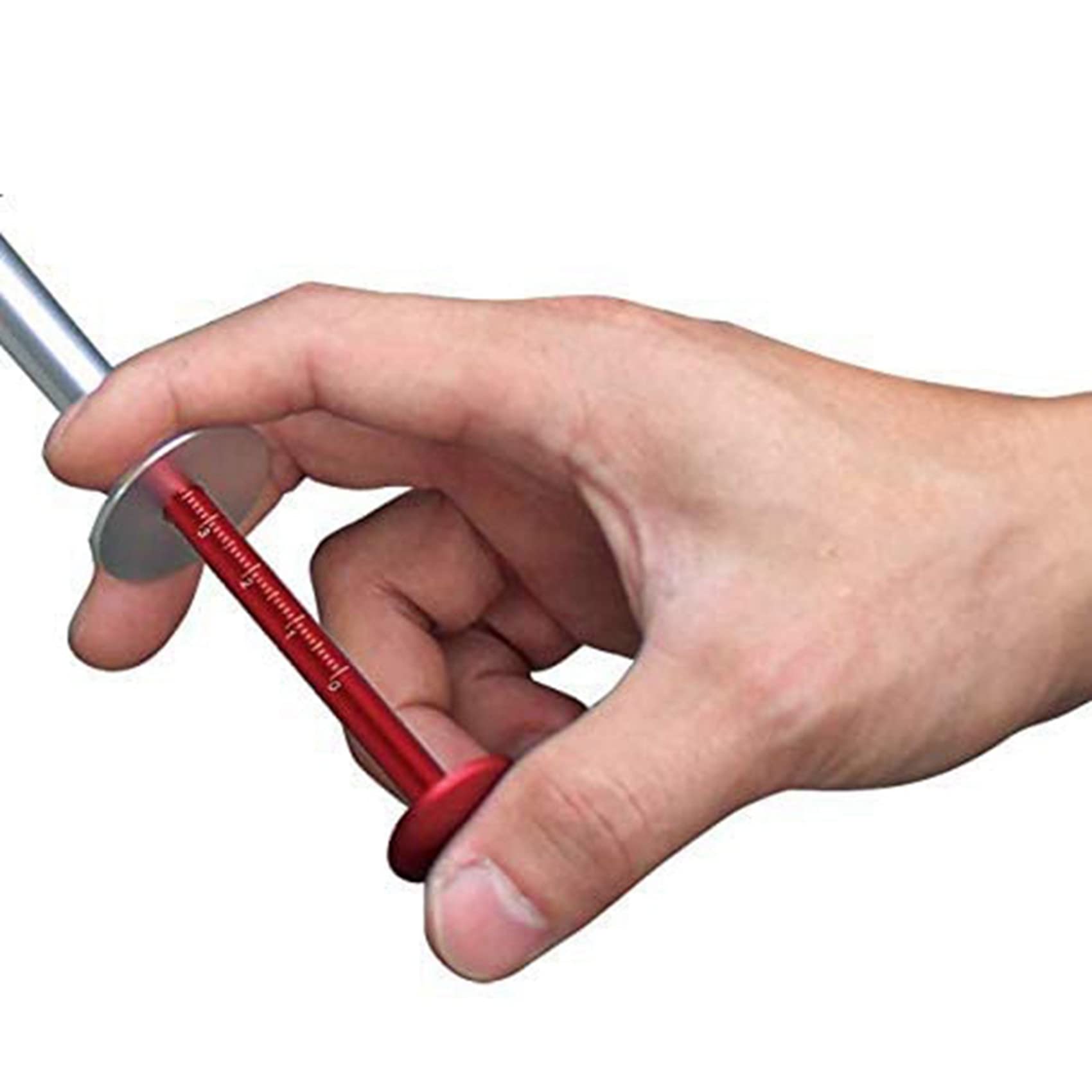 3X Herramienta de Medición de Disco de Freno 0-45 mm Calibradores de Regla de Medición de Espesor para Motocicletas Coches Detección de Prueba de Desgaste de Disco de Freno