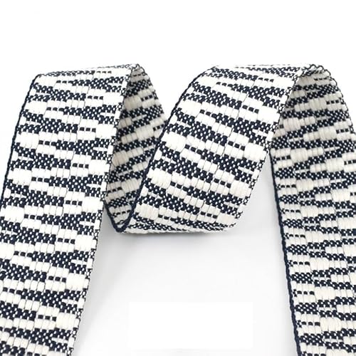 GUOSPIUS Nylon Webbing Belt，Heavy Cotton Webbing， 2/5Y 38/50mm Ethnic Jacquard Webbing Polyester Ribbon Tape Bags Strap Trims Clothes Belt Decoration Lace Band DIY Sewing Bias Webbing Strap(6 38mm)