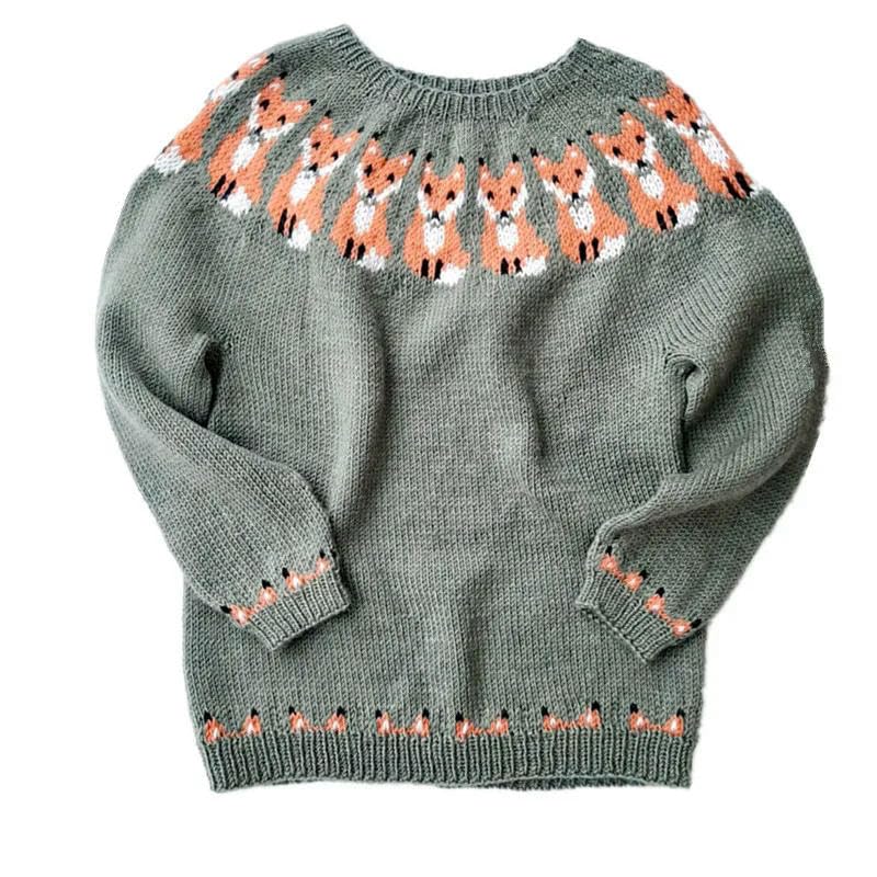 Sweaters for Women Women Winter Autumn Sweater Casual Loose Round Neck  Vintage Knitted Jumper Top