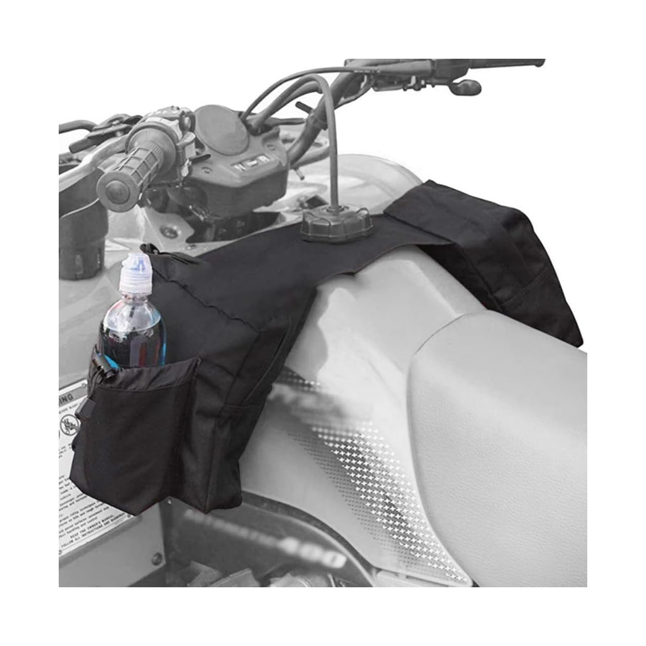 NALACAL ATV Tank Top Bag, Motorcycle Saddlebags, UTV Waterproof Cargo Pocket, Storage Saddle Bag for Snowmobile, Universal Durable Front Accessories, Storage Pack with Water or Drink Pocket