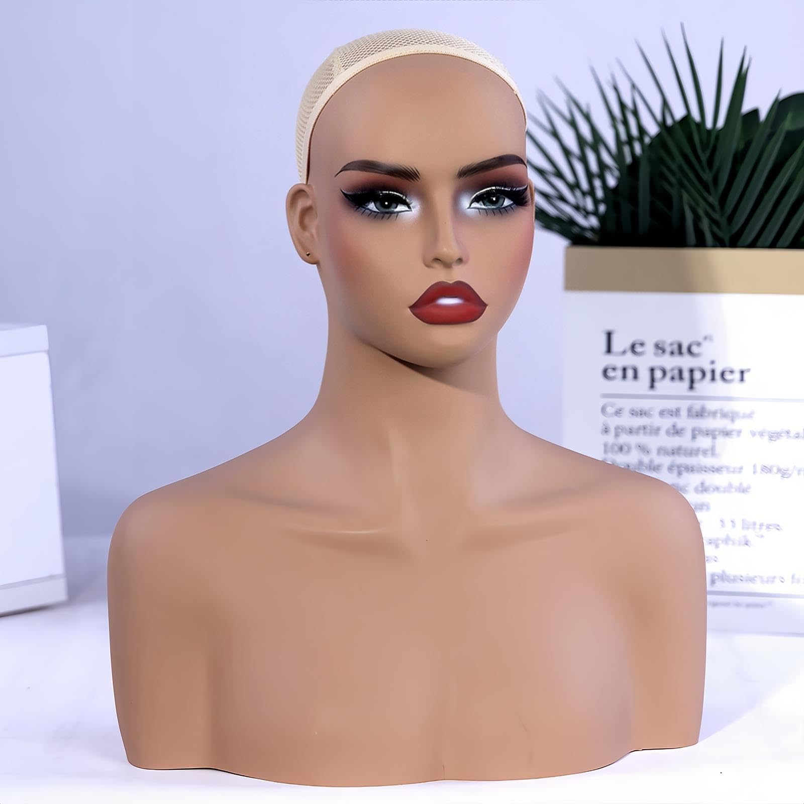 Busto Di Manichino Femminile, Testa Manichino Spalle Esposizione Parrucche